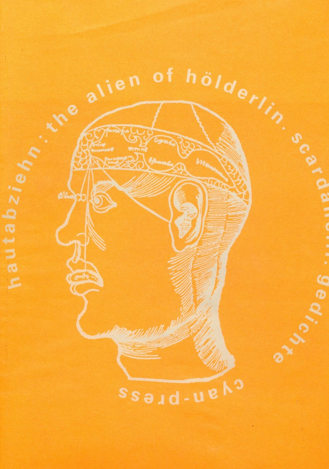 SCARDANELLI Hautabziehn The Alien of Hölderlin signé num 1996 4 photo originales