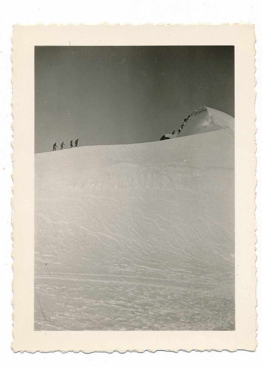 snapshot montage neige amateur famille argentique Photo
