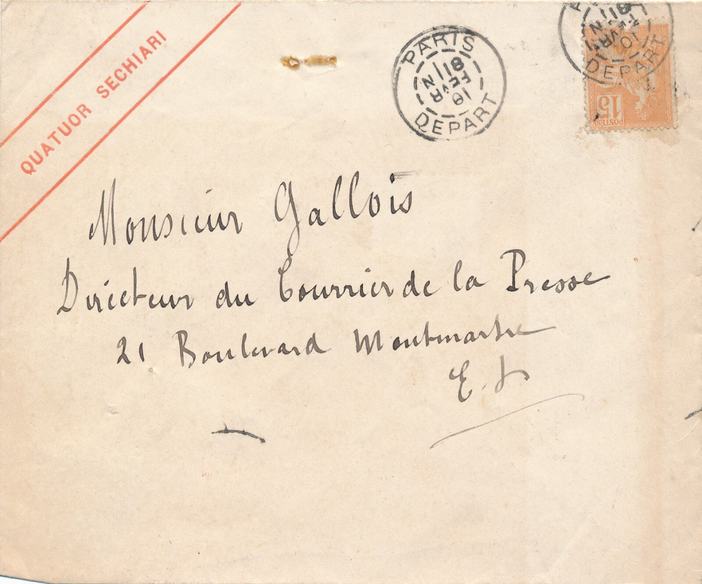 Pierre SÉCHIARI Carte de visite autographe signée ET photo époque