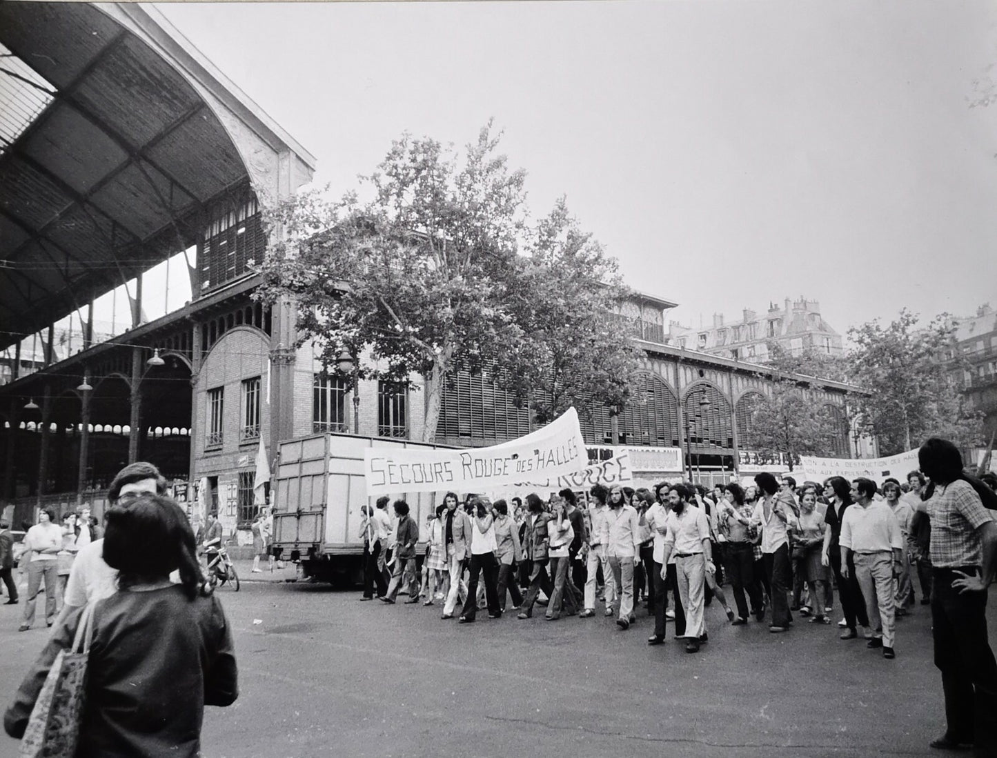 5 photo photographie Quartier Halles vers 1970 avant destruction des Halles