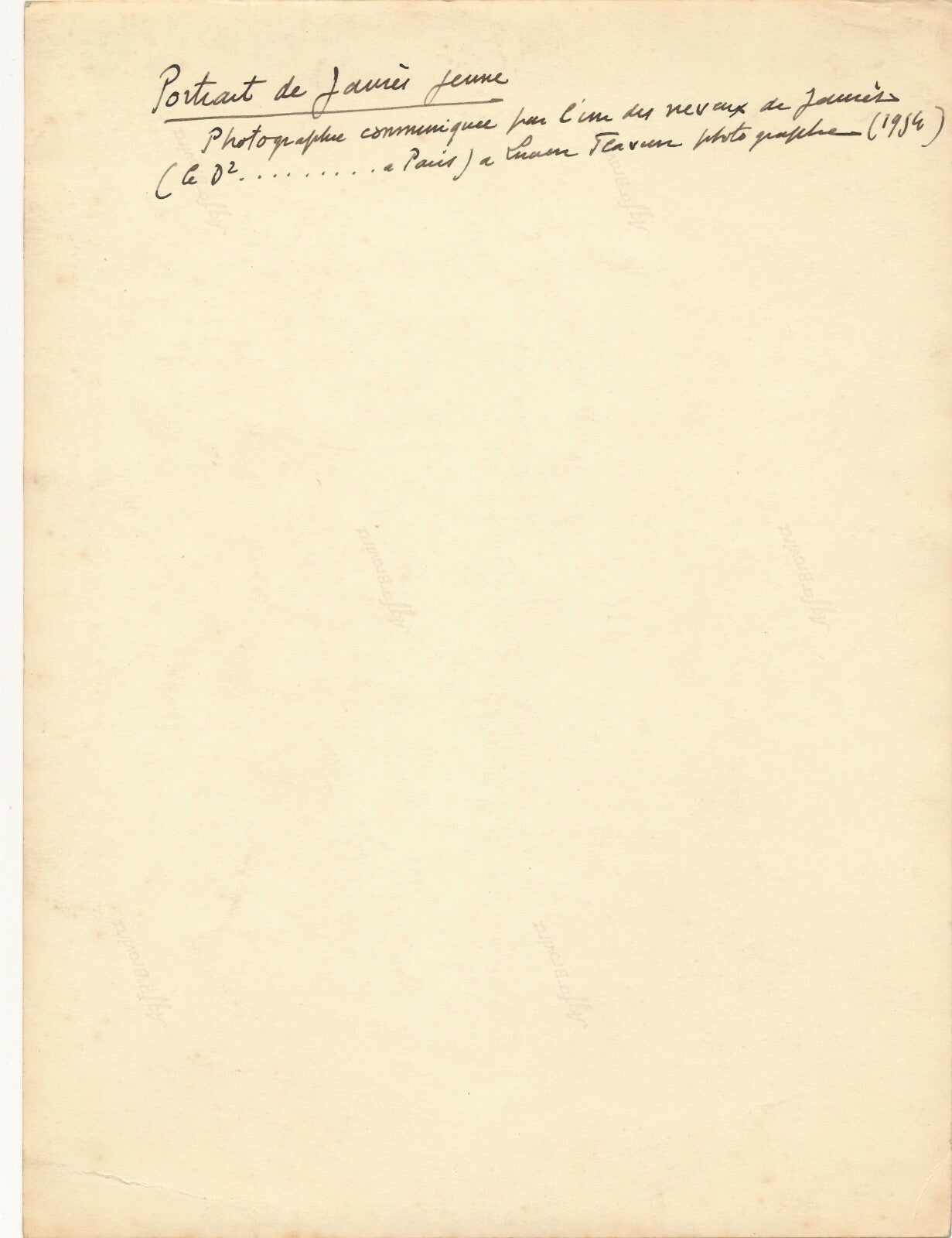Marcel SEMBAT photo photographie tirage contretype v. 1950