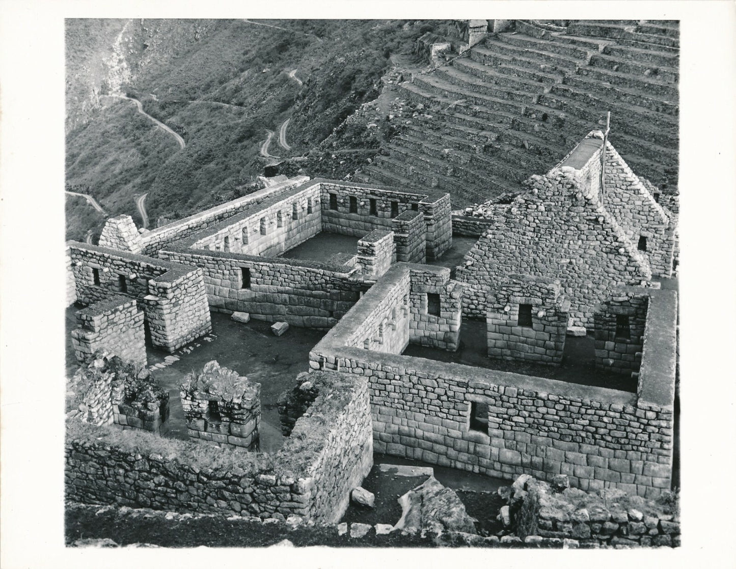 Machu Picchu 4 photographies cité inca, Pérou, Andes photo photographie 1957