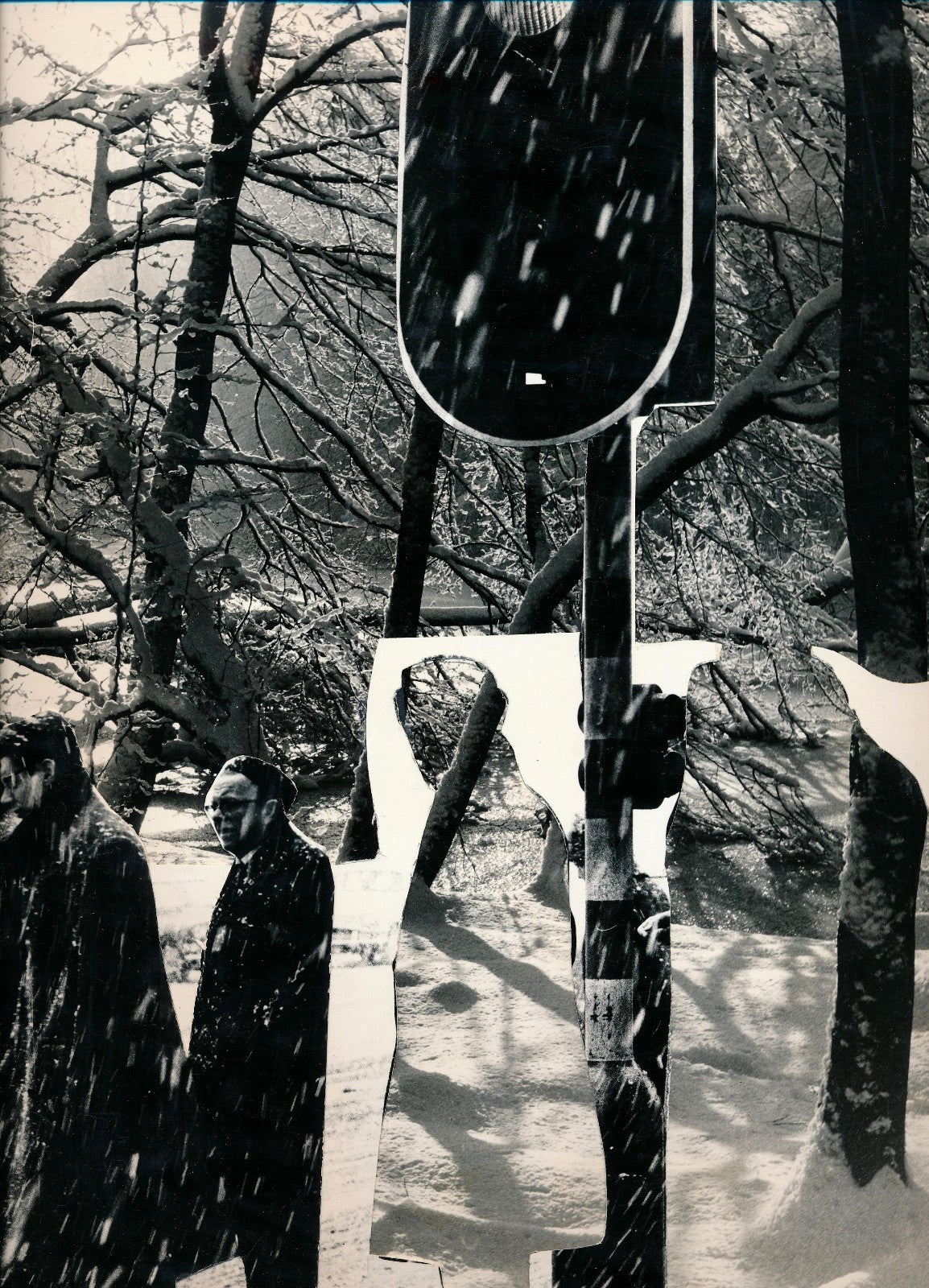 Photocollage tirage argentique époque années 1960 belles dimensions
