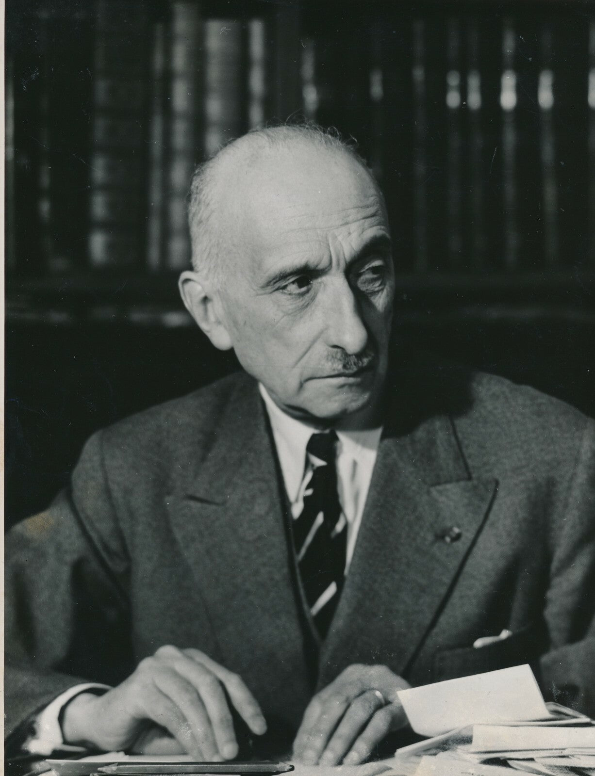 François MAURIAC photographie écrivain tirage argentique époque cachet Marcel
