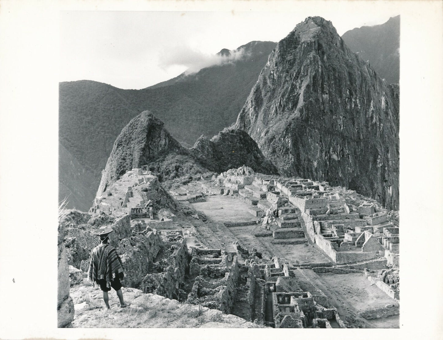 Machu Picchu 4 photographies cité inca, Pérou, Andes photo photographie 1957
