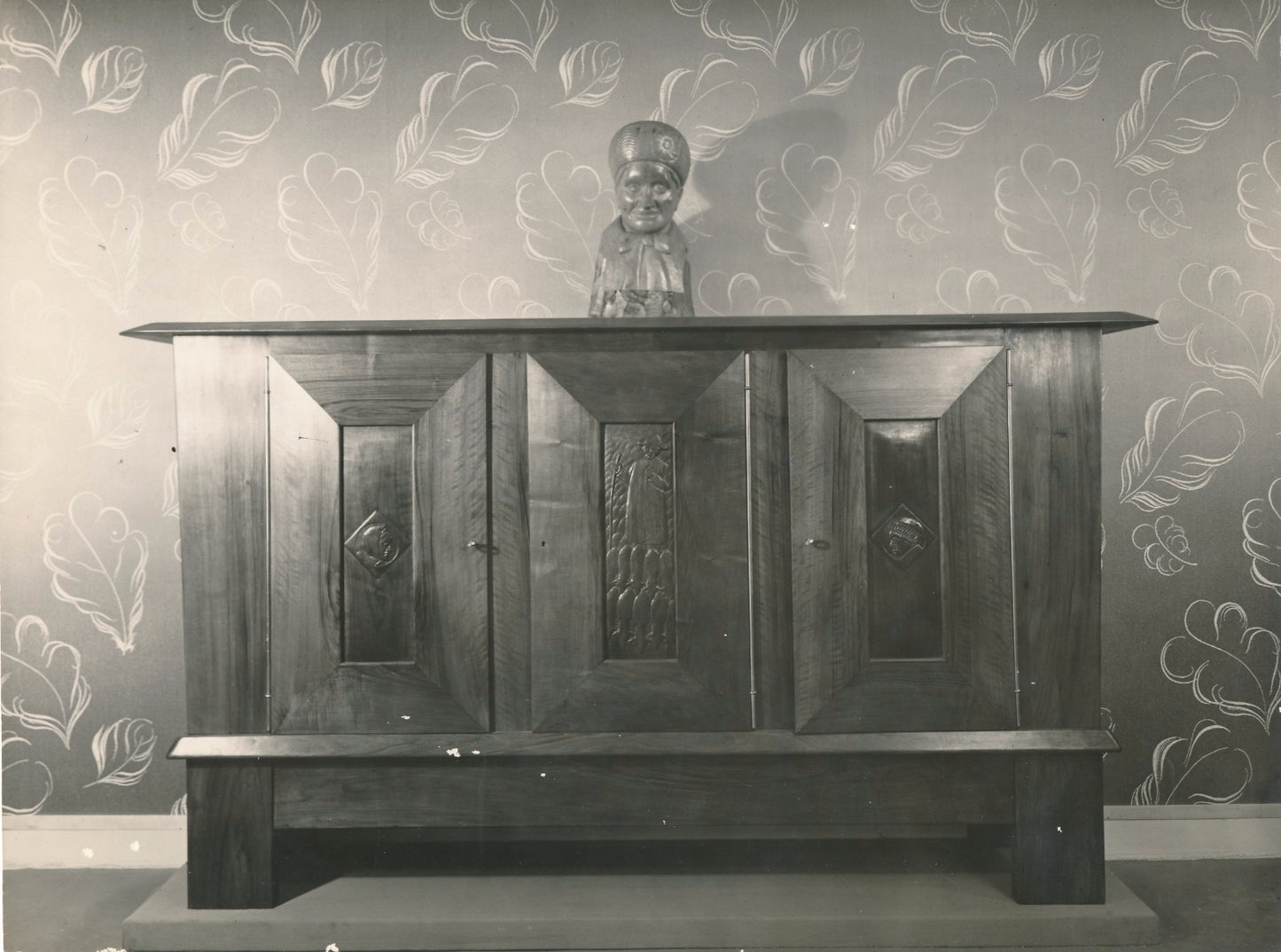 Intérieur Art déco buffet photographie argentique époque Att. G. Martin c. 1930
