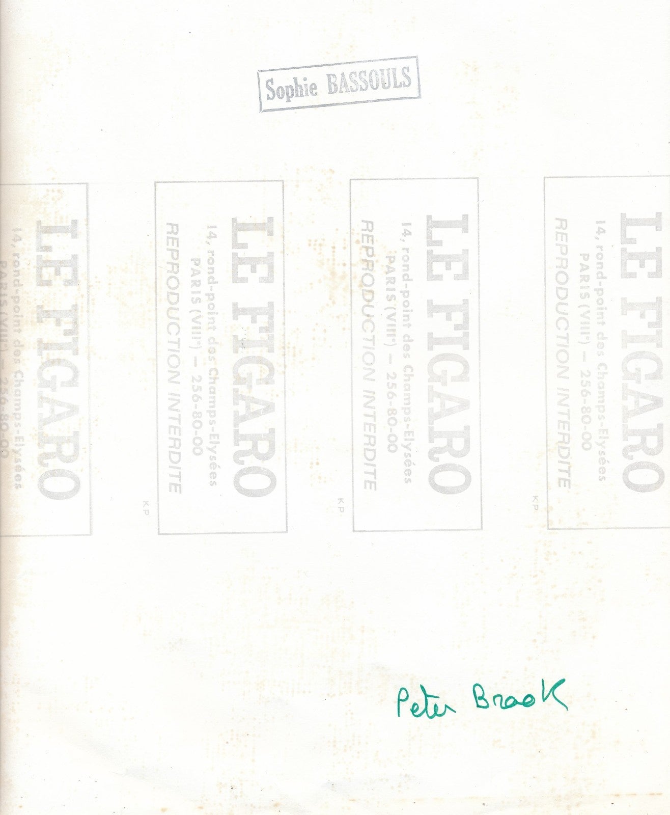 Peter Brook (1925), metteur en scène, acteur photo argentique époque photo