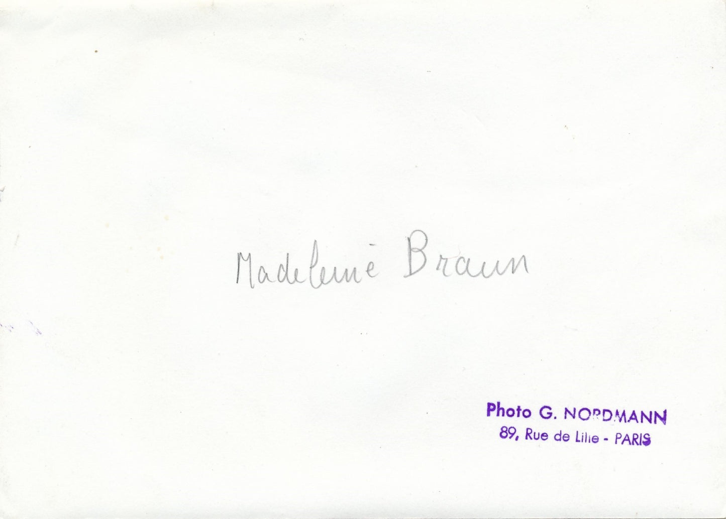Madeleine BRAUN (1907-1980) portrait argentique époque années 50 politique photo