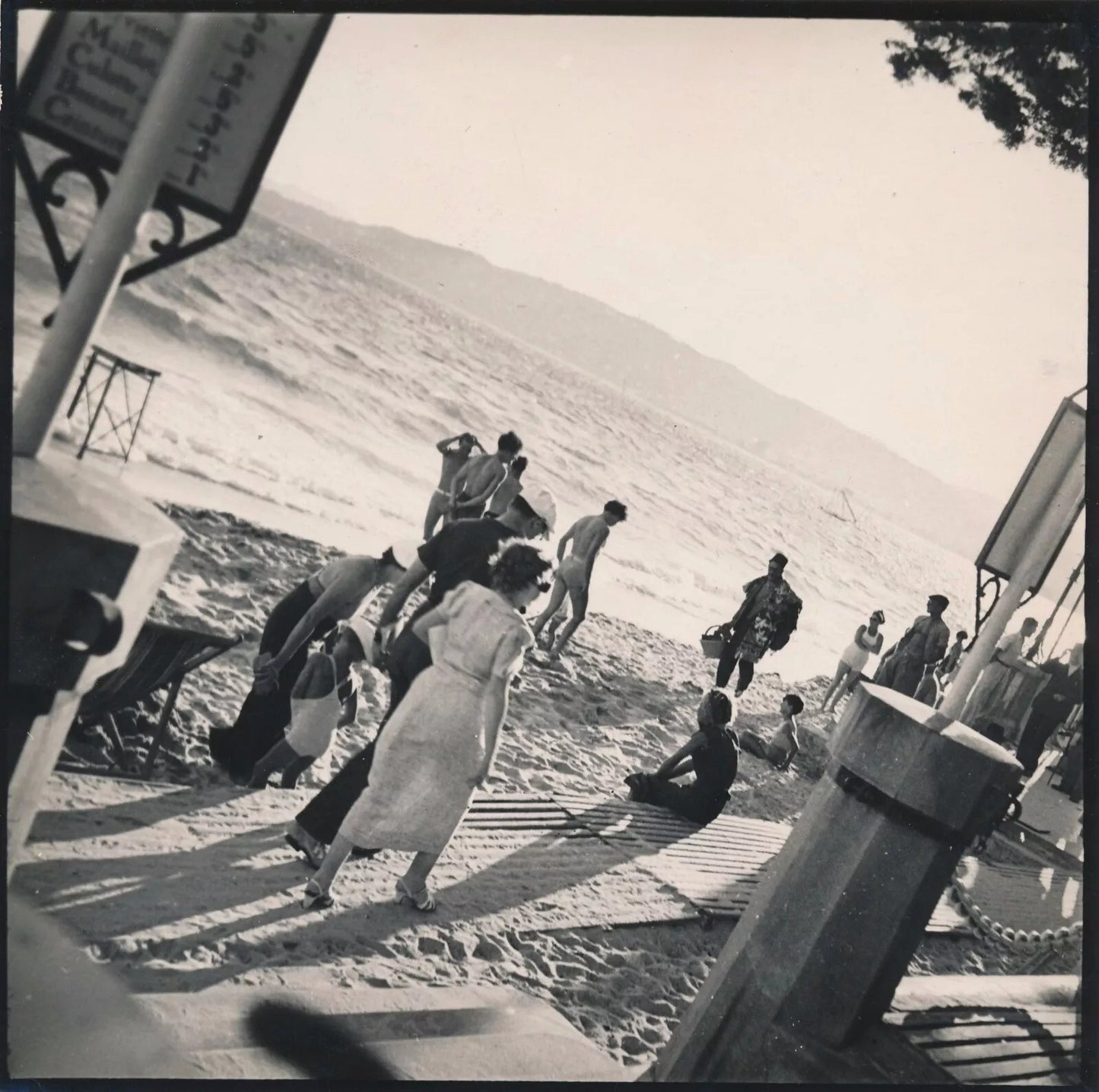 2 photo F. Franc-Lamy bords plage mer épéoque cachet photographie