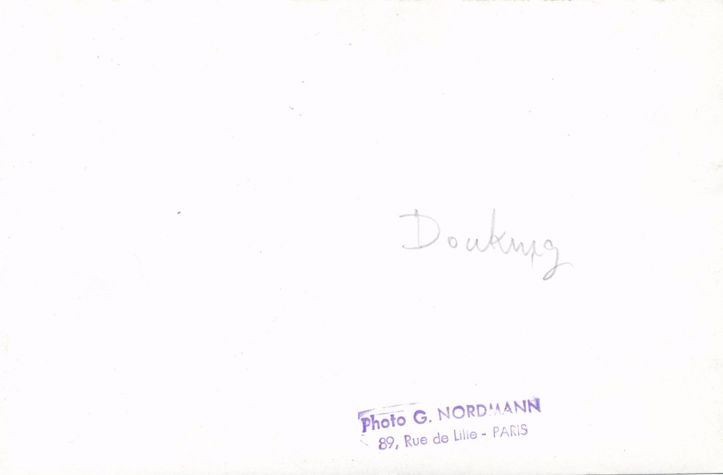 photo Georges Douking peintre photographie époque années 1950 G. Nordmann cinéma