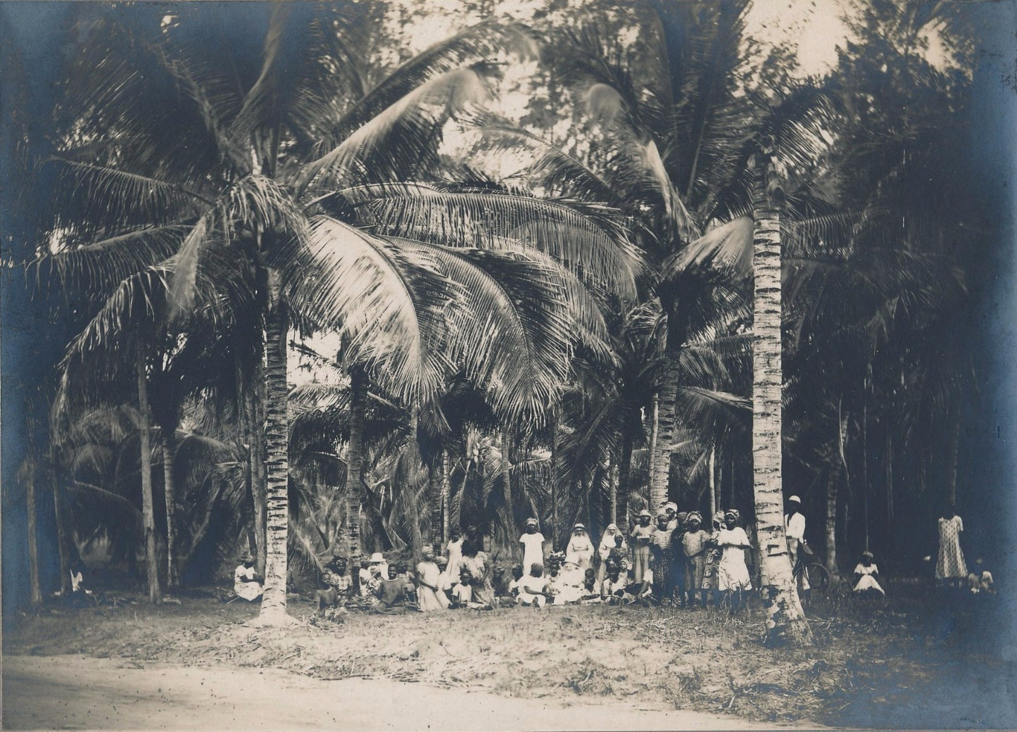 Afrique Dakar 3 photo argentiques d'époque rue cathédrale paysans v. 1900