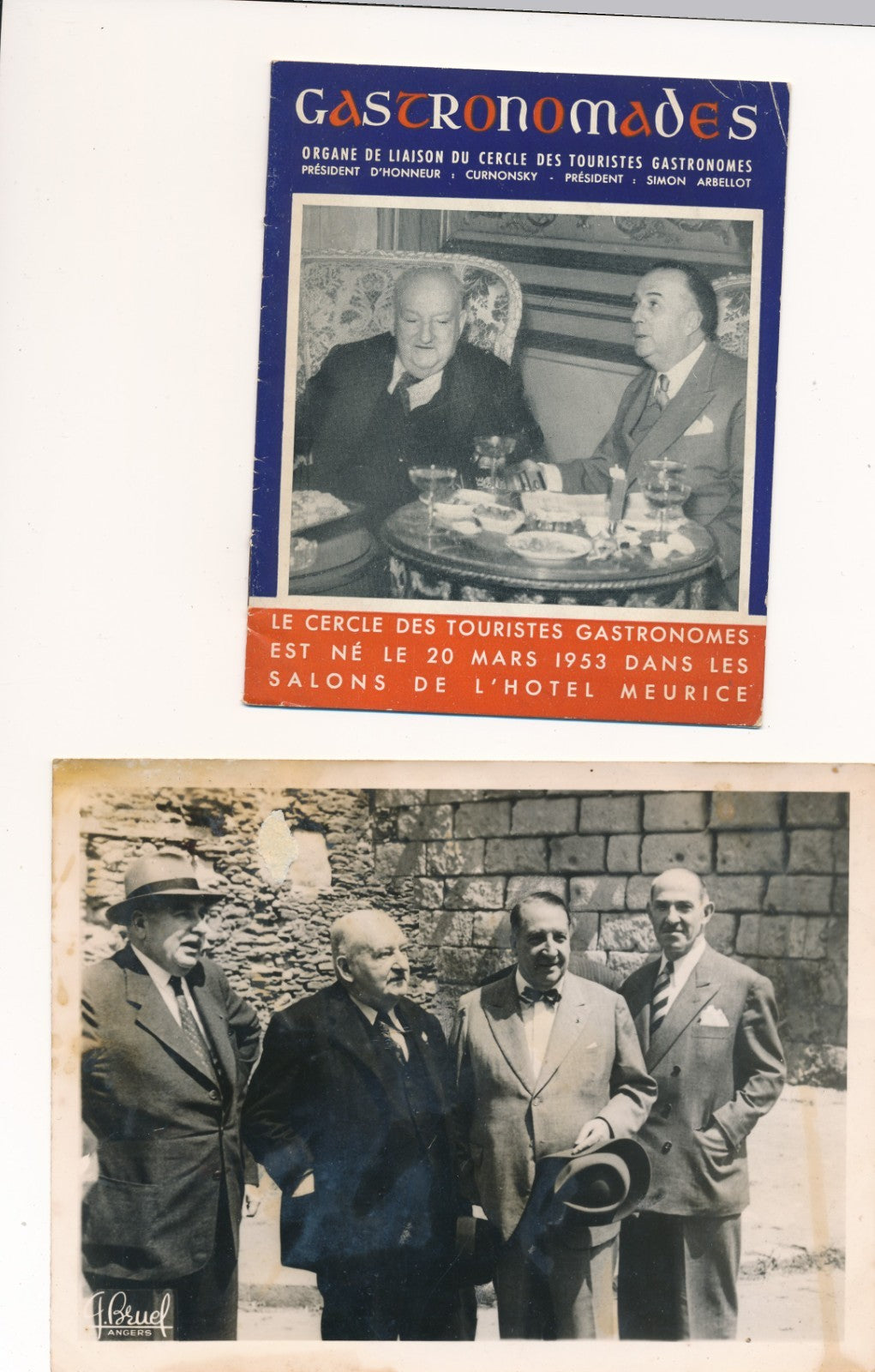 Curnonsky documentation photo photographie gastronomie 4 lettres Simon Arbellot