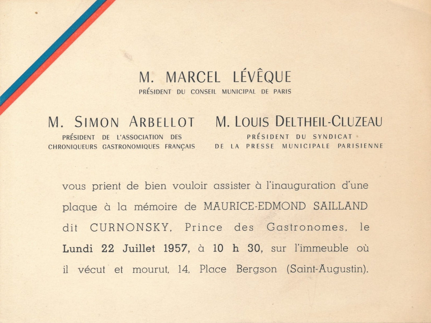Curnonsky documentation photo photographie gastronomie 4 lettres Simon Arbellot