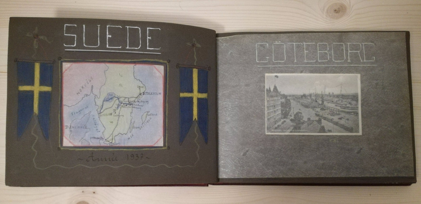 album photo année 1937 dessins enfant plus 200 photos Danemark Suede Allemagne
