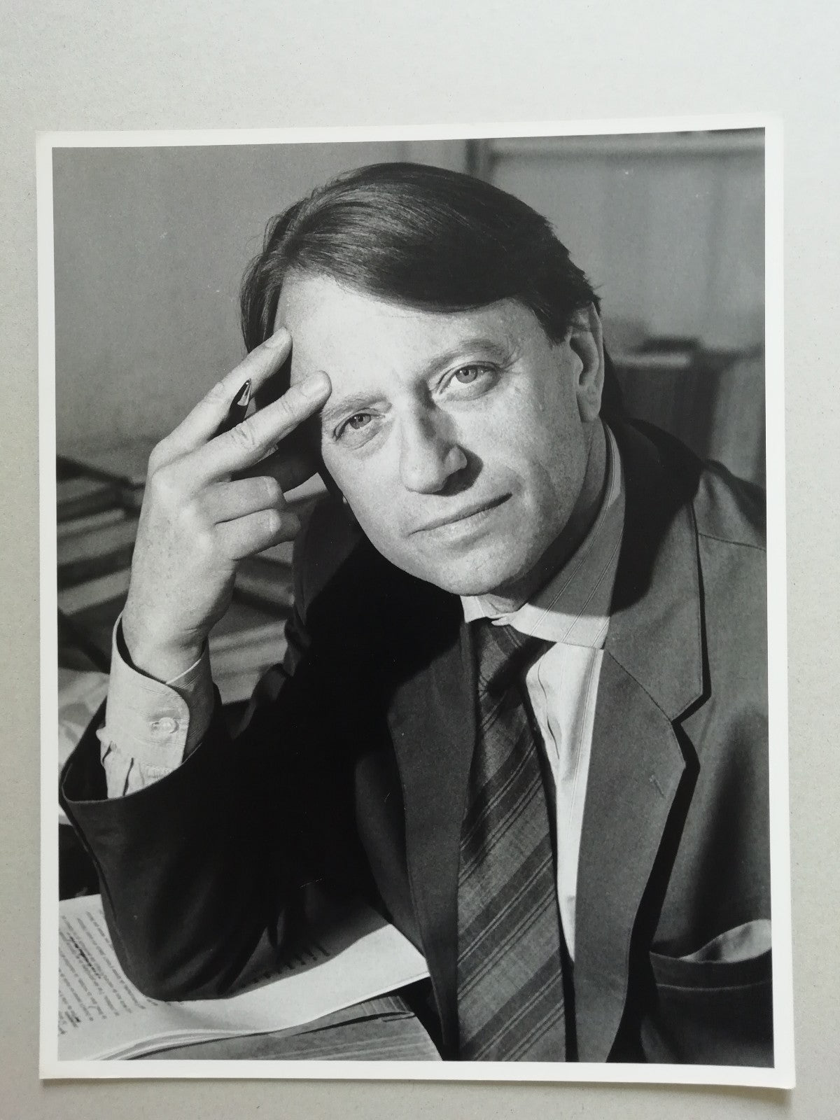 photo Hector Bianciotti (1930-2012), écrivain tirage argentique époque v. 1980