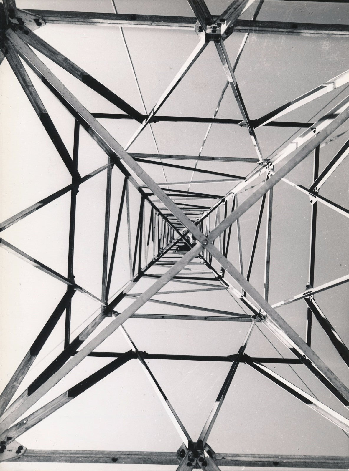 Tirage argentique d'époque Antenne de radiodiffusion années 1960 photographie