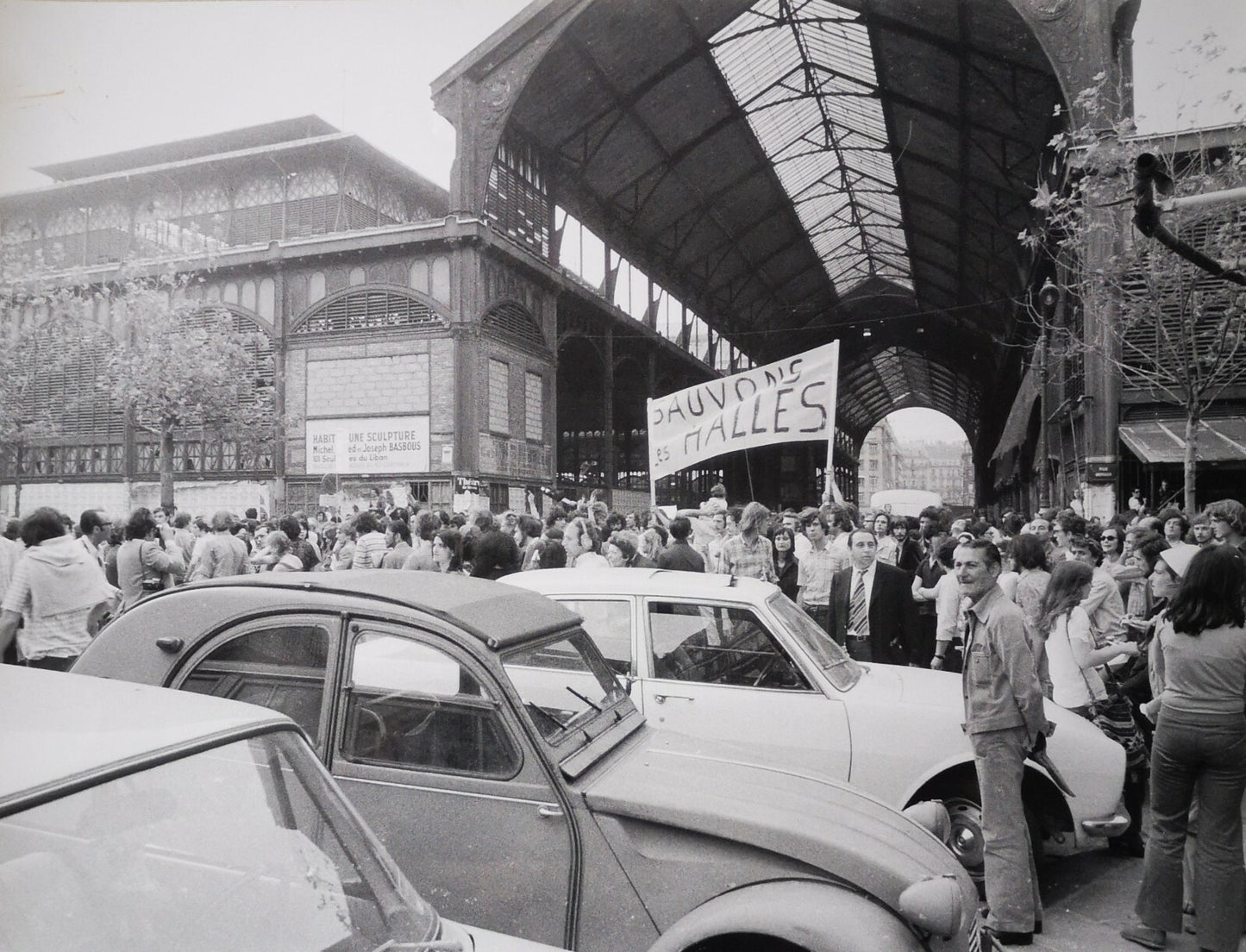 5 photo photographie Quartier Halles vers 1970 avant destruction des Halles