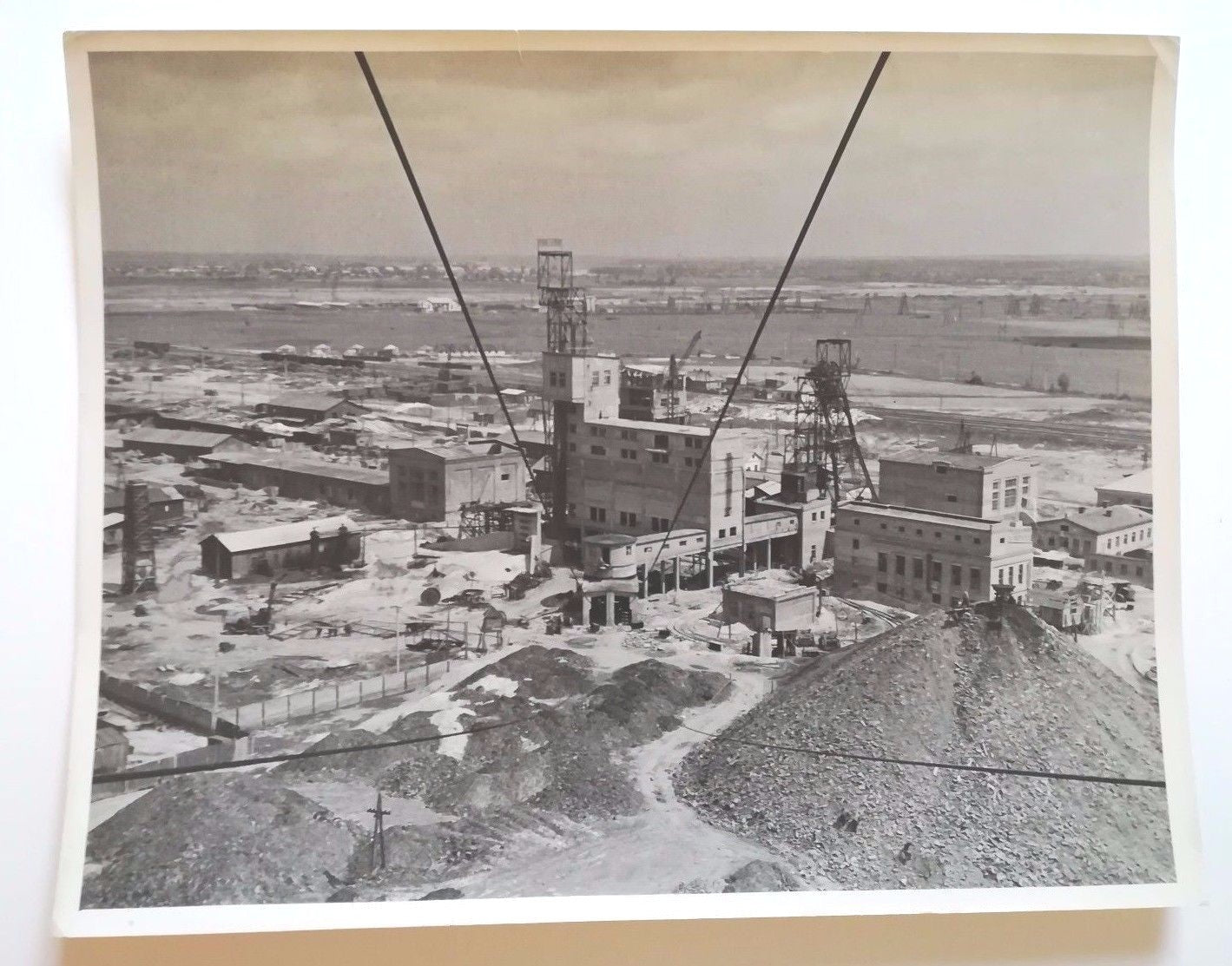 Photographie photo site industrie pétrole Etats-Unis tirage argentique époque