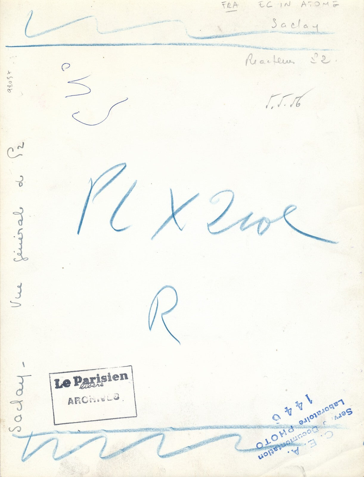 Atome nucléaire réacteur EL2 ou P2 photo photographie Saclay 1956
