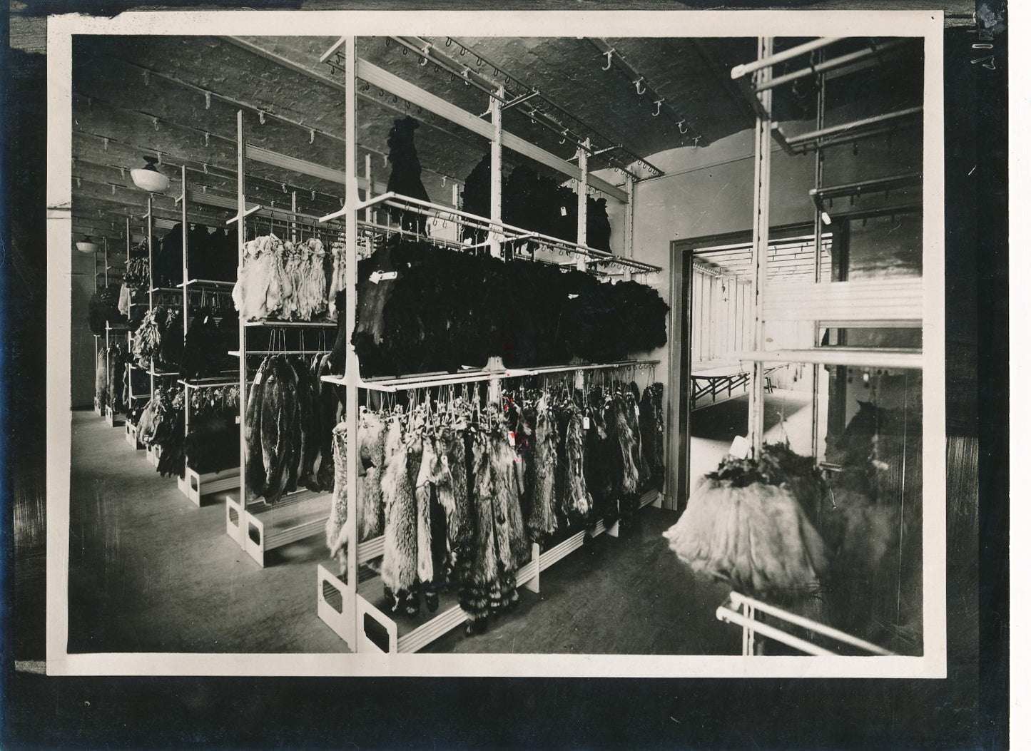 Paul Martial maroquinerie industrie fourrure photo argentique années 1930