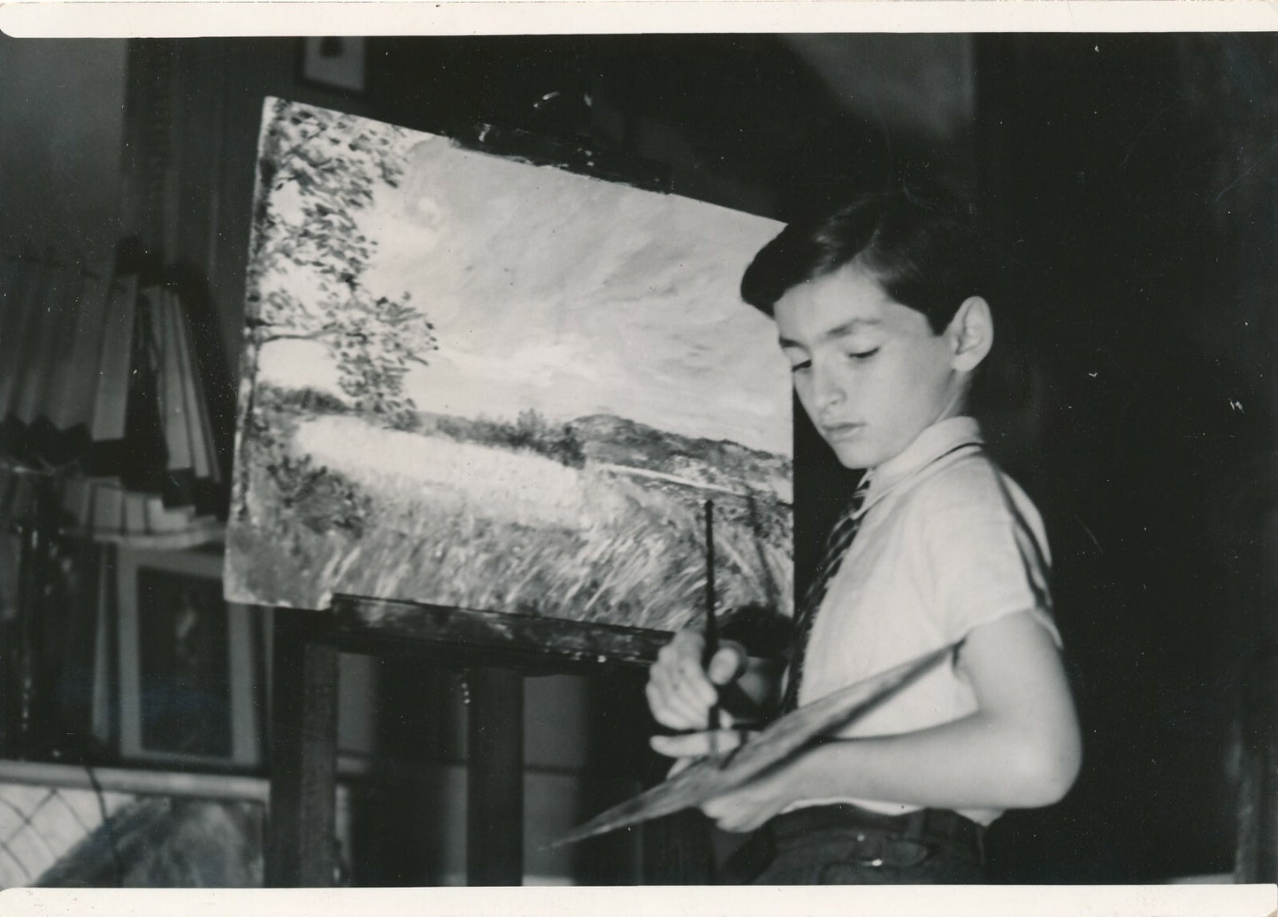 Gérard SINGER (1929-2007), peintre 2 photo photographie très très jeune !