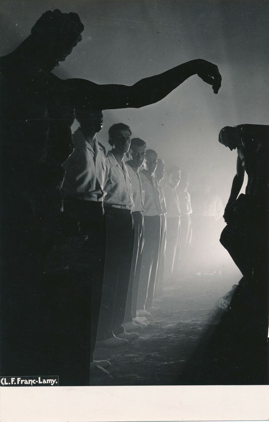 photographe L. F. FRANC-LAMY, groupe chanteurs époque vintage photo photographie