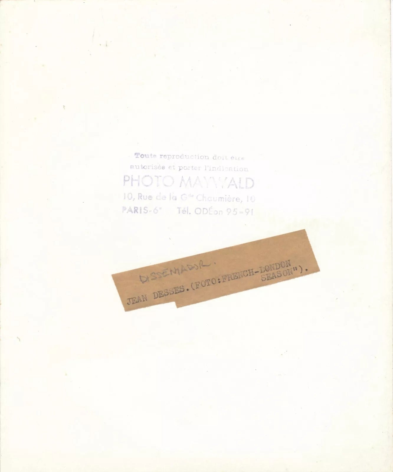 Jean Dessès Desses par Willy Maywald