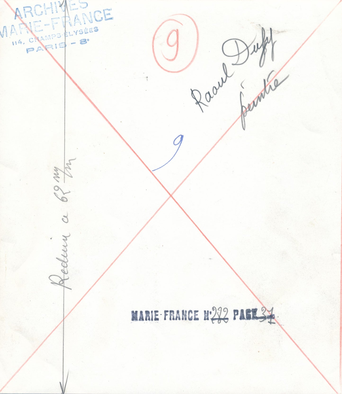 Raoul Dufy peintre photo photographie époque breau portrait de profil