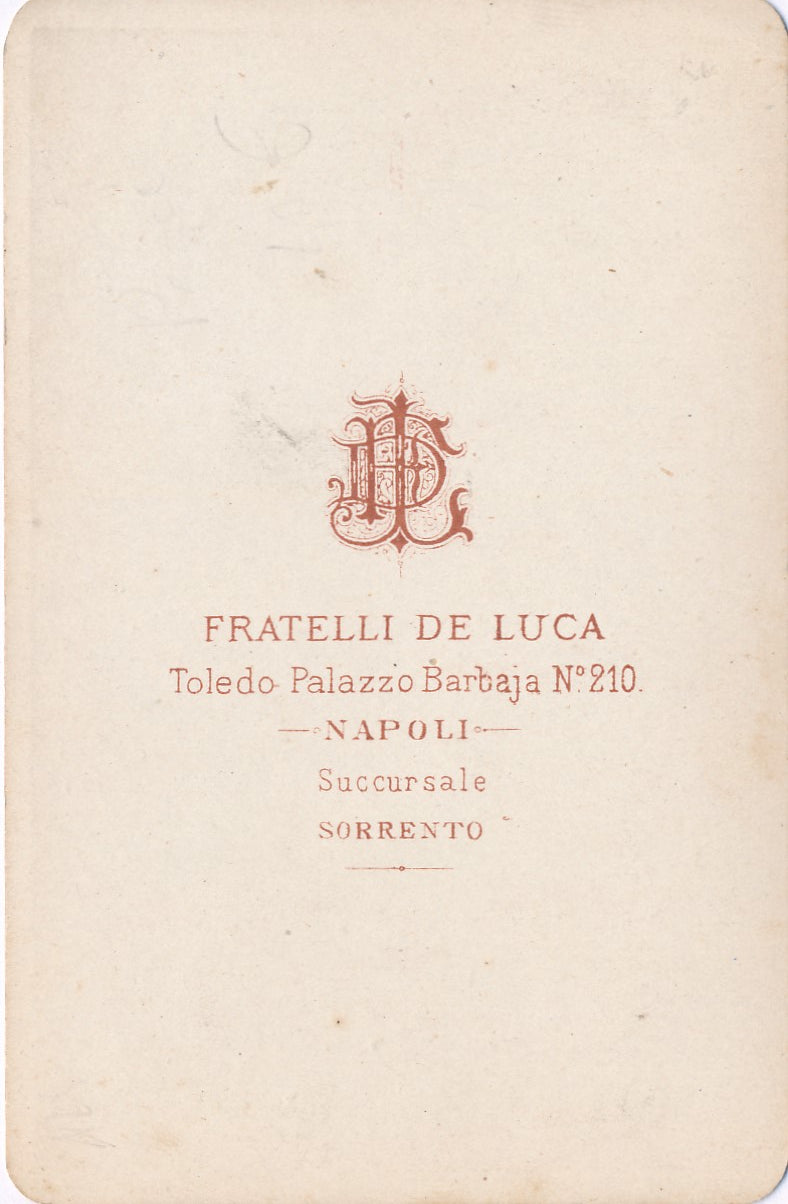 Pompéi ? tirage sur papier albuminé cdv Fratelli de Luca Naples photo photographie
