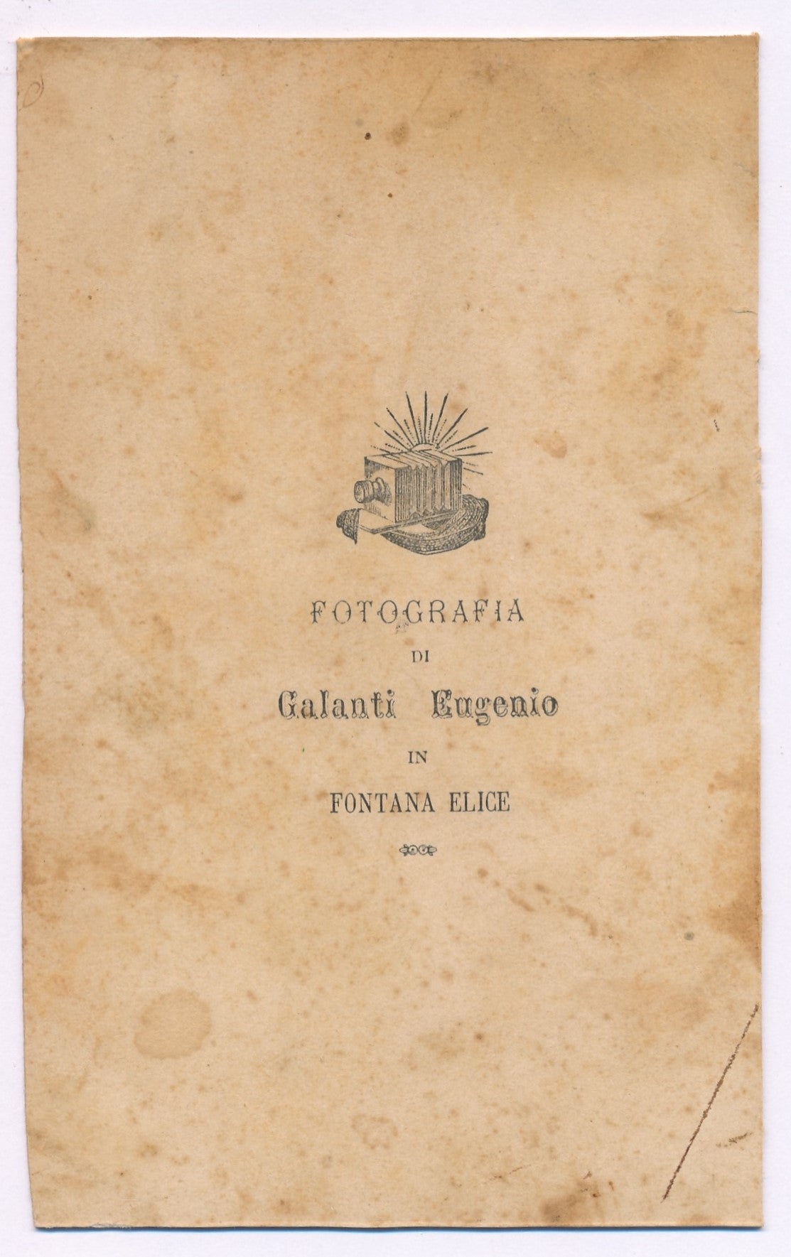Chasseur fusil chien papier albumine photo photographie Galanti Eugenio Italie