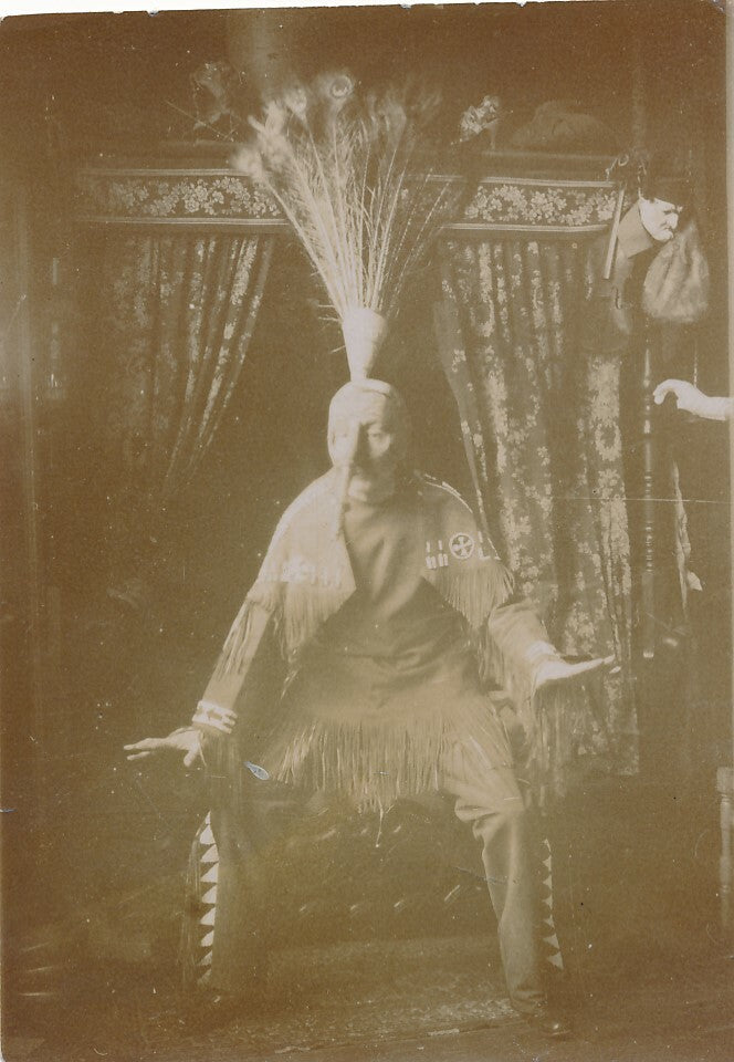 Acteur, mime théâtre tirage sur papier albuminé provenance Félicien Champsaur