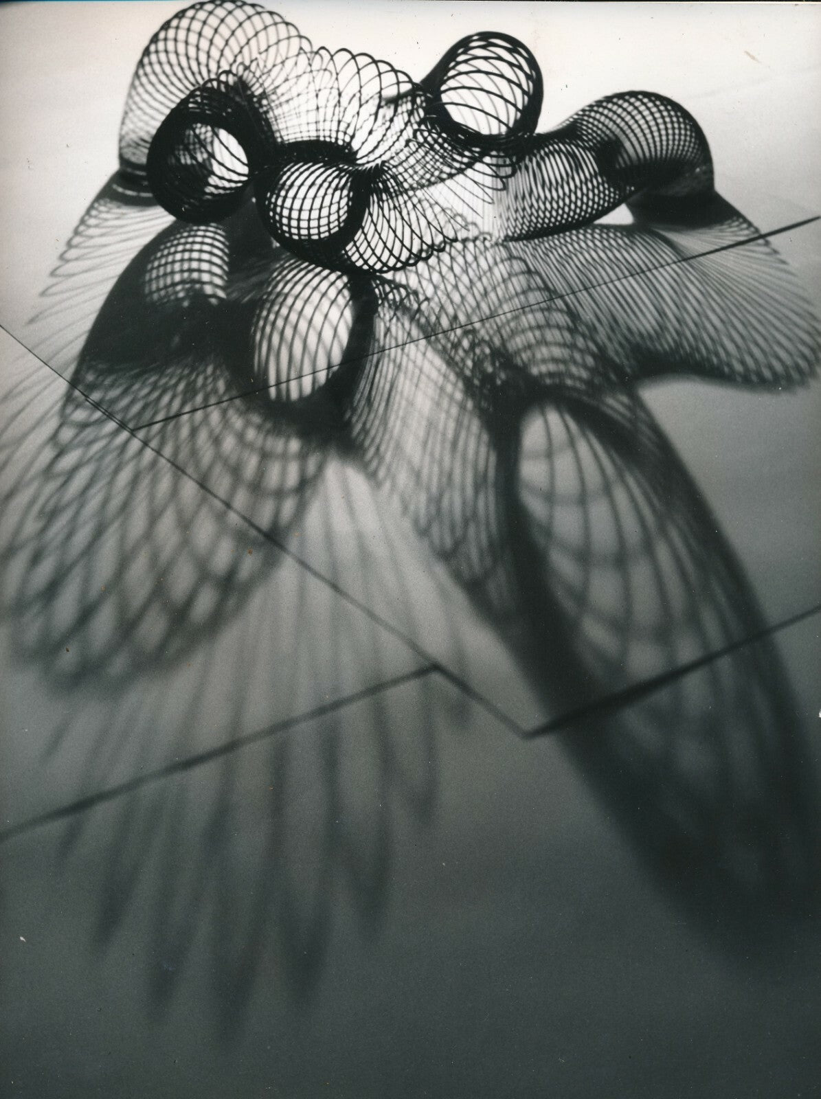 Motif abstrait, ombre Tirage argentique d’époque