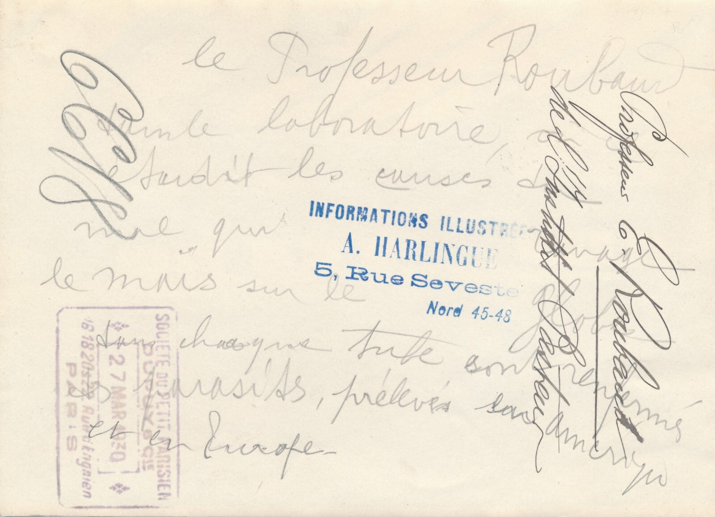 Émile ROUBAUD biologiste photo photographie laboratoire maïs insecte