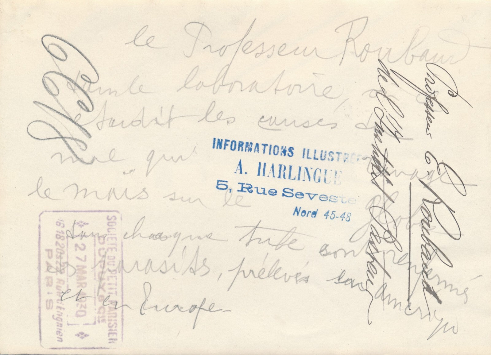 Émile ROUBAUD biologiste photo photographie laboratoire maïs insecte