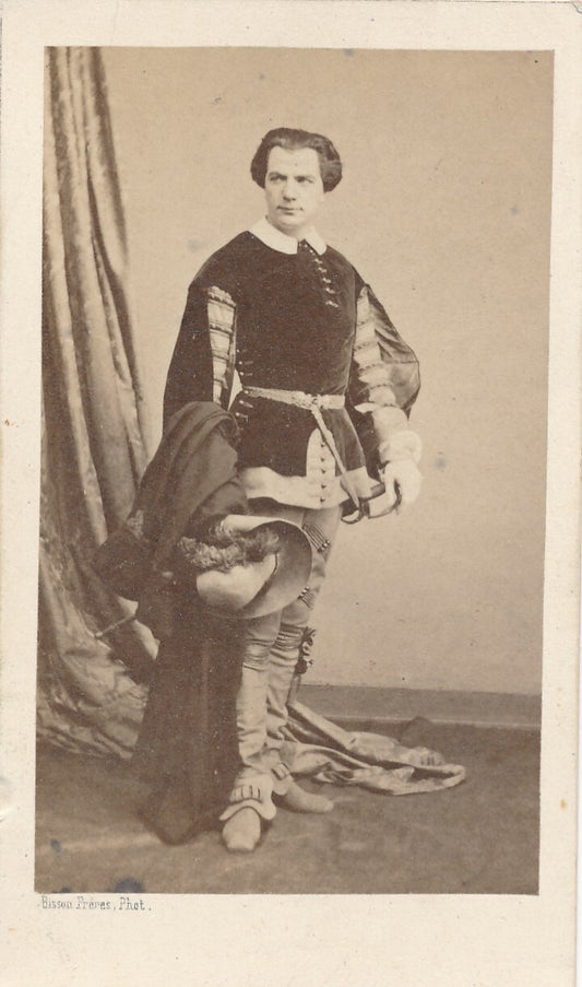 Frederic FEBVRE acteur cdv albuminé Bisson Frères photo photographie