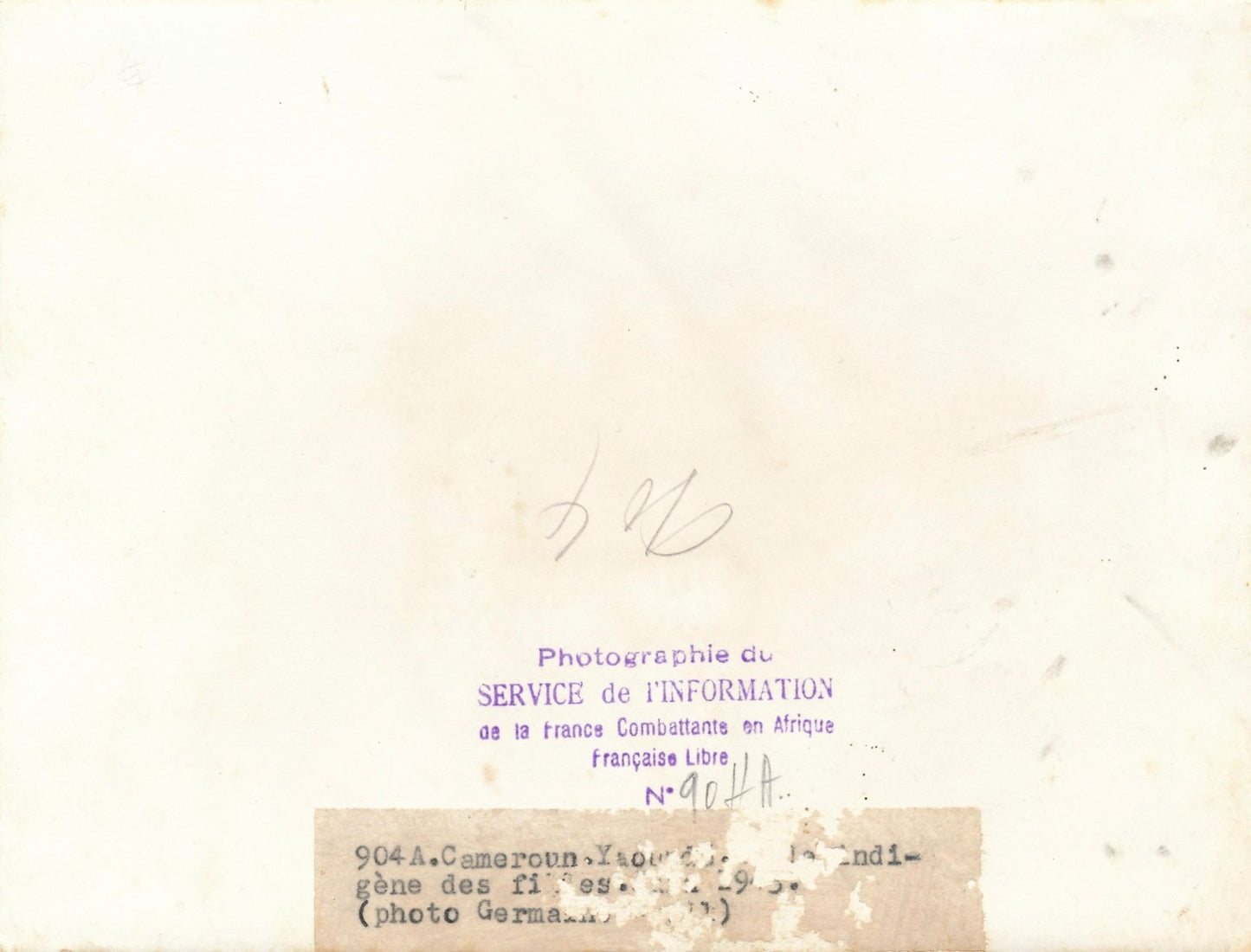 Photo Germaine Krull Afrique Cameroun filles tirage époque 1945