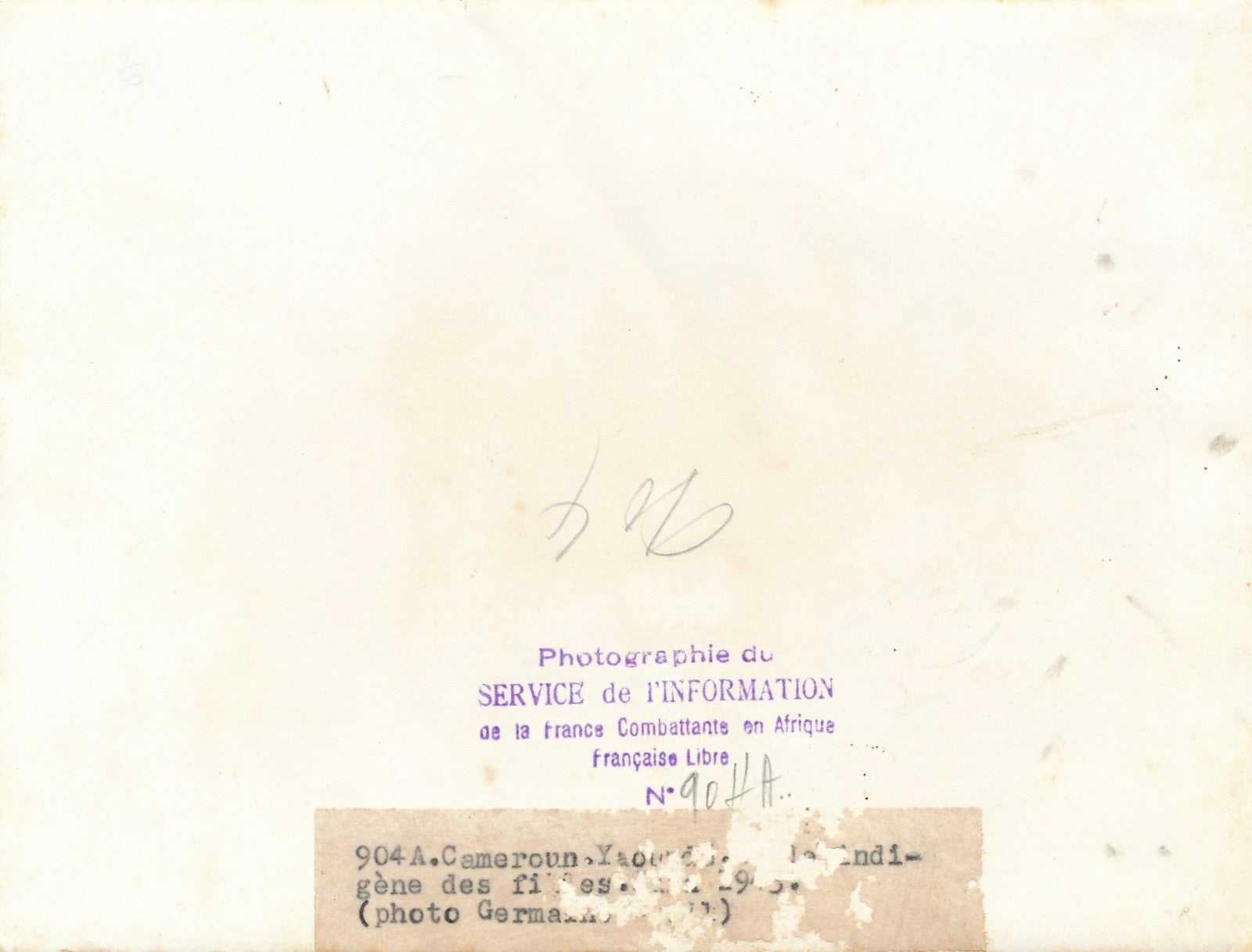 Photo Germaine Krull Afrique Cameroun filles tirage époque 1945