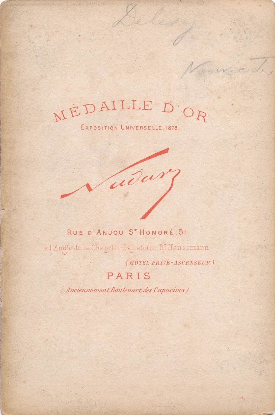 Nadar 2 photo photographies albuminé actrice théâtre Mlle Dubois v. 1880