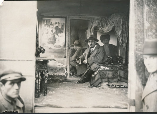Marcel AMIGUET peintre graveur suisse photo photographie camion atelier 1932