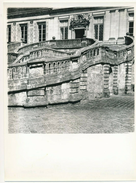 Fontainebleau photo photographie château escalier v. 1950