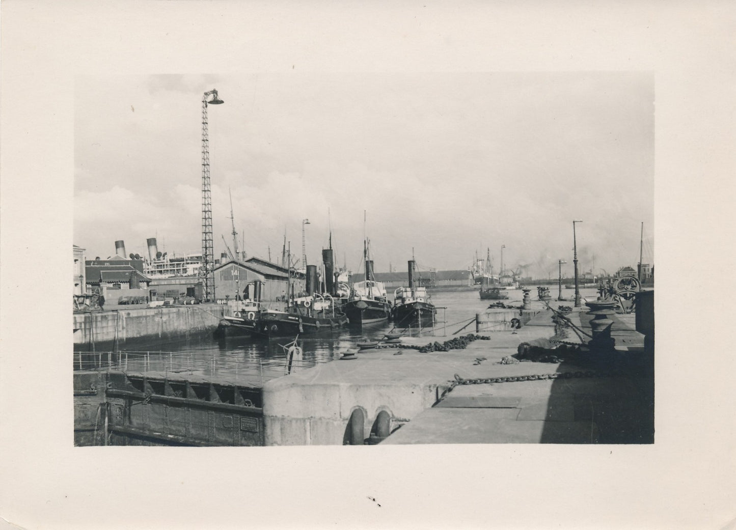 Le Havre port 1930 3 photo argentiques début années 1950 Eure Garonne