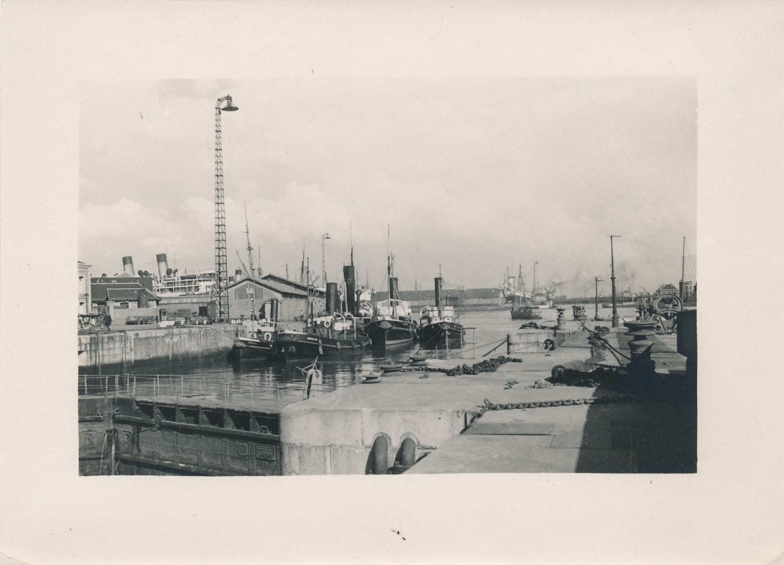 Le Havre port 1930 3 photo argentiques début années 1950 Eure Garonne