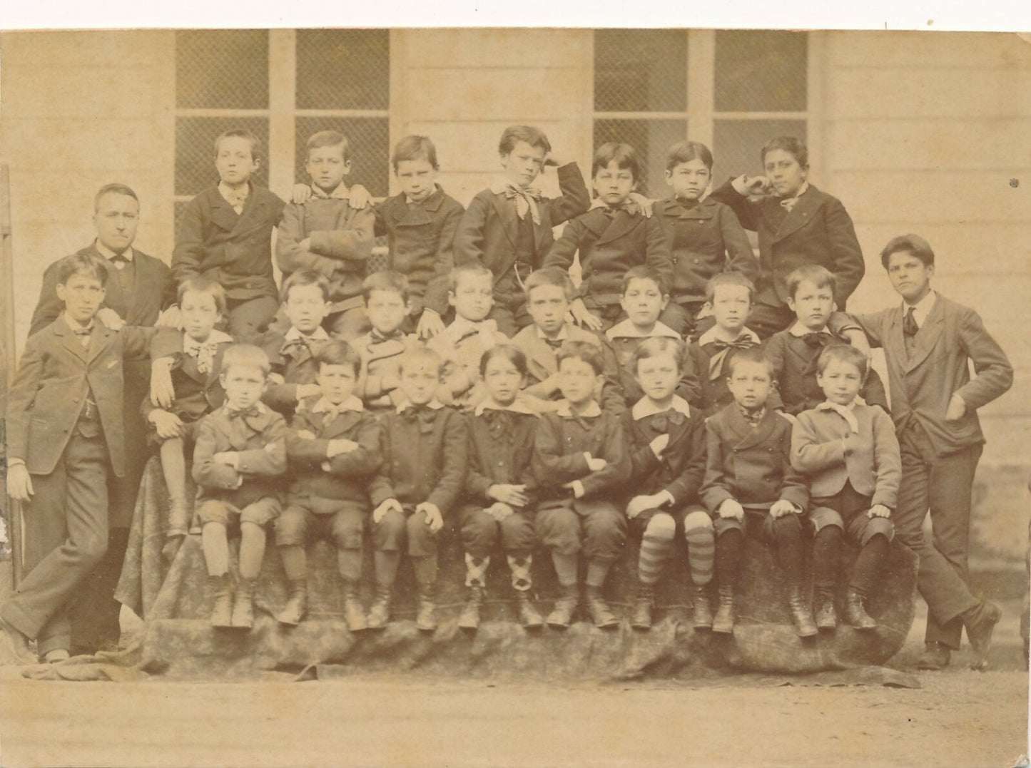 Institution Sainte-Marie 1875-1876 Paris, portrait élèves photo photographie 