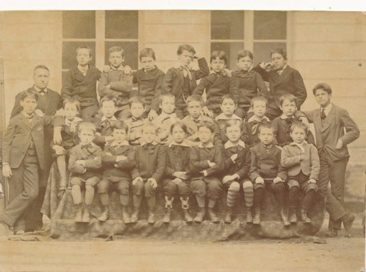 Institution Sainte-Marie 1875-1876 Paris, portrait élèves photo photographie 