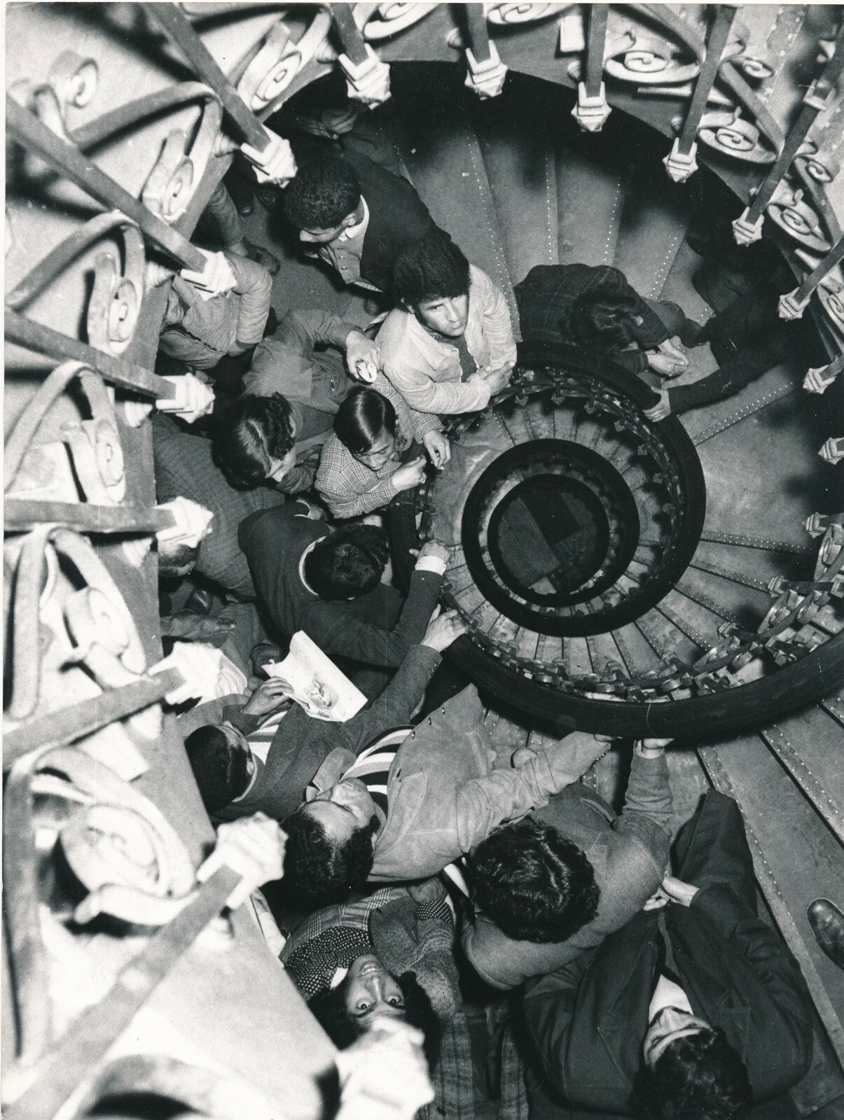 immigration manifestation bureau main d'oeuvre 1973 photo photographie vintage