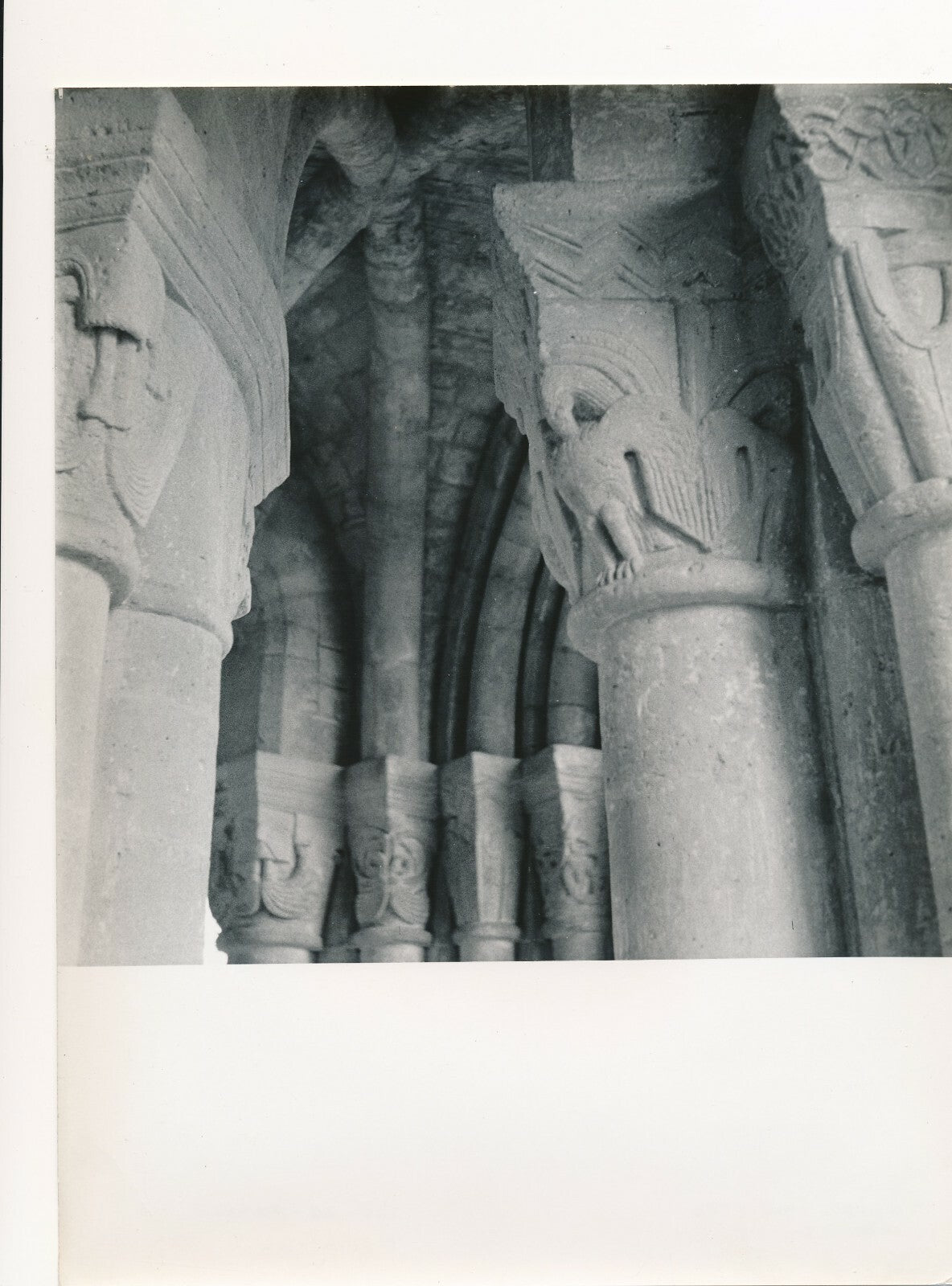 Morienval Abbatiale 4 photos église photo photographie v. 1950 religion