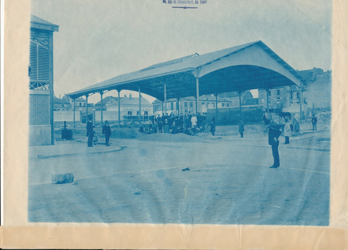 marché central les halles Saint Denis Durupt ingénieur 2 cyanotype photographie