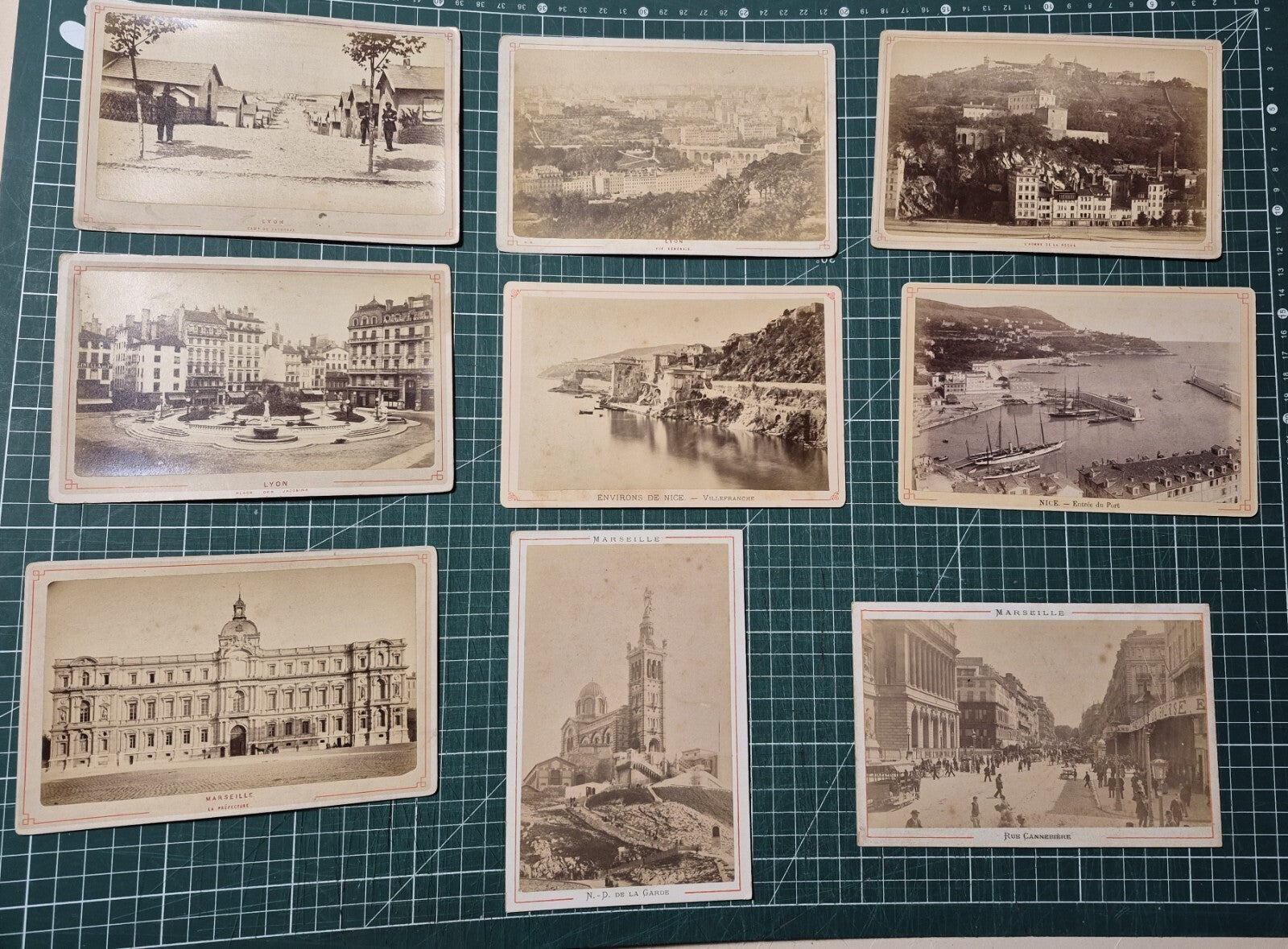 Paris régionalisme lot 50 photographie albumine format carte cabinet photo