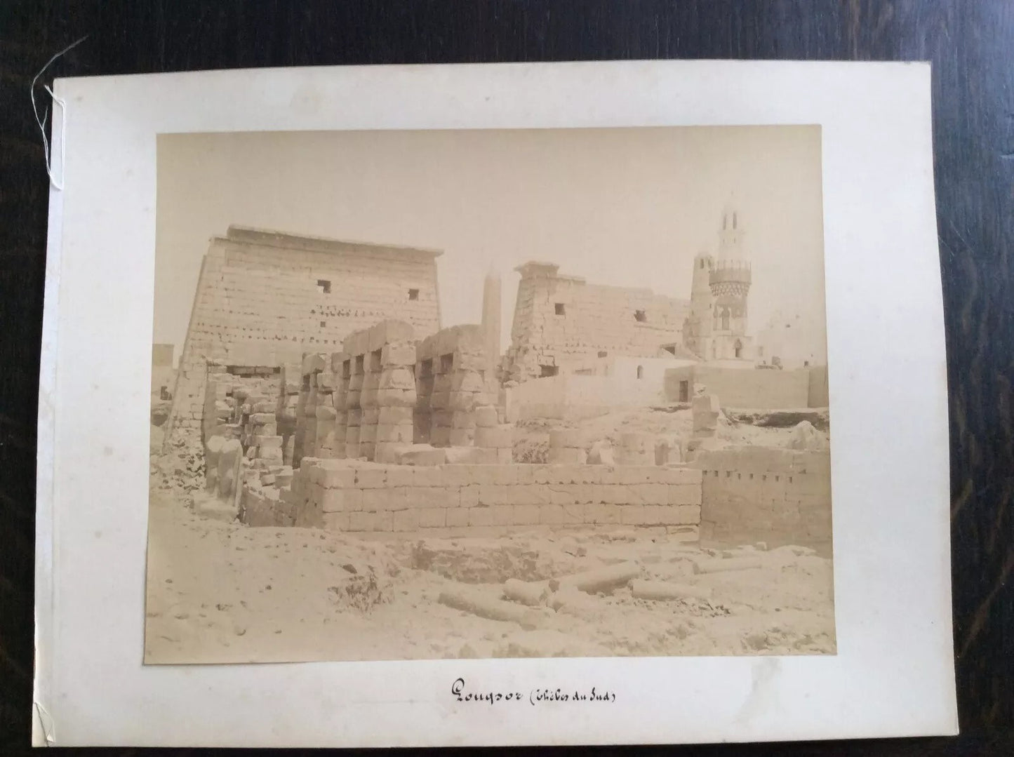 égypte 4 photographie album pyramide Keops Karnak Thèbes v. 1870 albumine photo