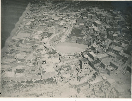 Citerne Liban Saïda Sidon vue aérienne photo photographie militaire 1927-1929